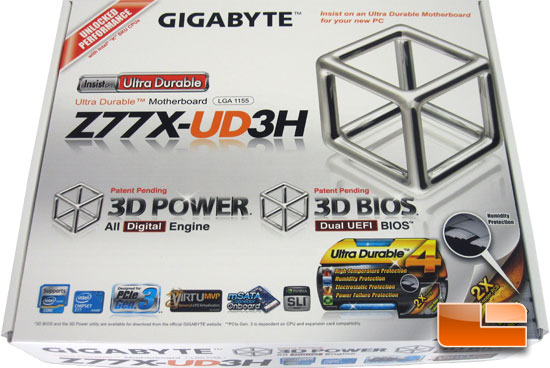 GIGABYTE GA-Z77X-UD3H Retail Packaging