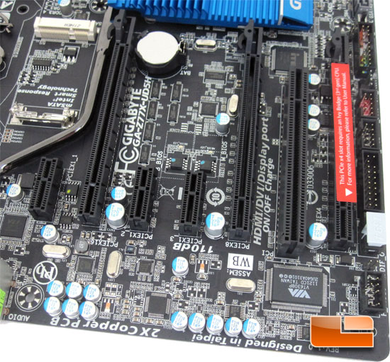 GIGABYTE GA-Z77X-UD5H WiFi Motherboard Layout