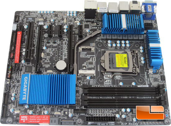 GIGABYTE GA-Z77X-UD5H WiFi Motherboard Layout