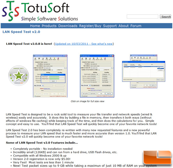 TotuSoft LAN Speed Test