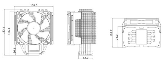 Cooler Master TPC 812 dimensions
