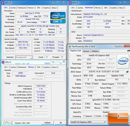 Intel X79 Test Settings Intel X79 Test Settings