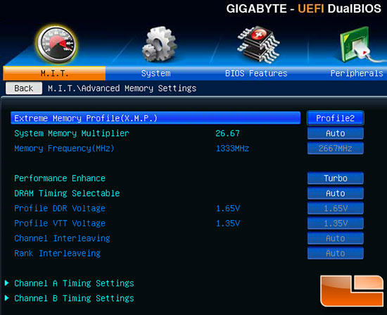 Kingston HyperX XMP Profile 1 Kingston HyperX XMP Profile 1