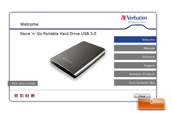 Verbatim Store 'n' Go File Directory
