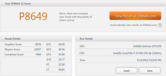 3DMark11 Benchmark