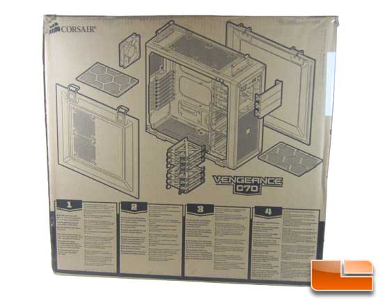 Corsair Vengeance C70 Back of the box