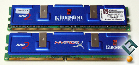 på trods af Flyselskaber detekterbare Kingston DDR2 PC2-6000 (750MHz) Memory - Legit Reviews