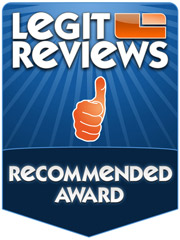 Legit Reviews Recommended Award