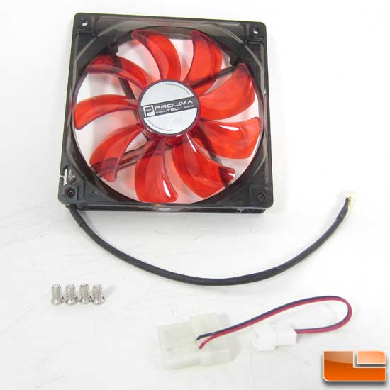Prolimatech Red Vortex 14 LED Fan