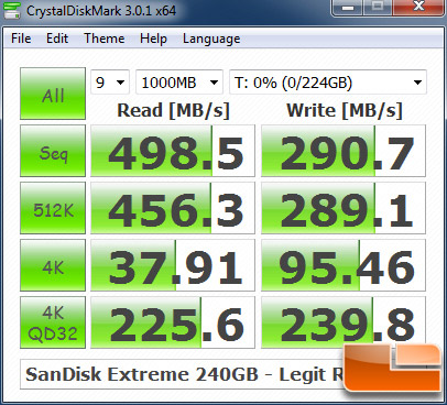 SanDisk Extreme 240GB CRYSTALDISKMARK P67