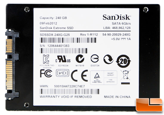 SanDisk Extreme 240GB Rear