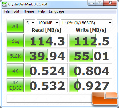 CrystalDiskMark v3.0 Benchmark