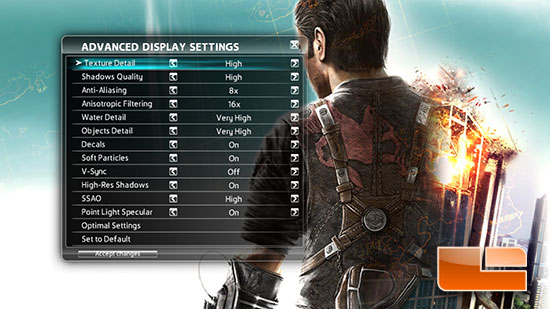 Just Cause 2 Settings