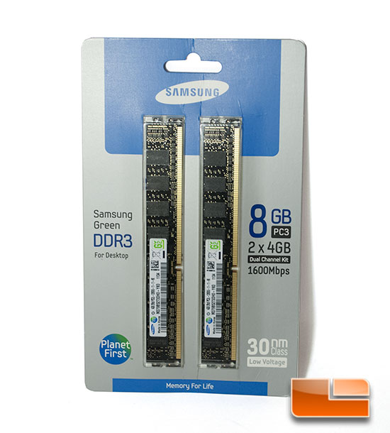 Samsung 8GB 30nm DDR3 1600MHz Memory Kit Review