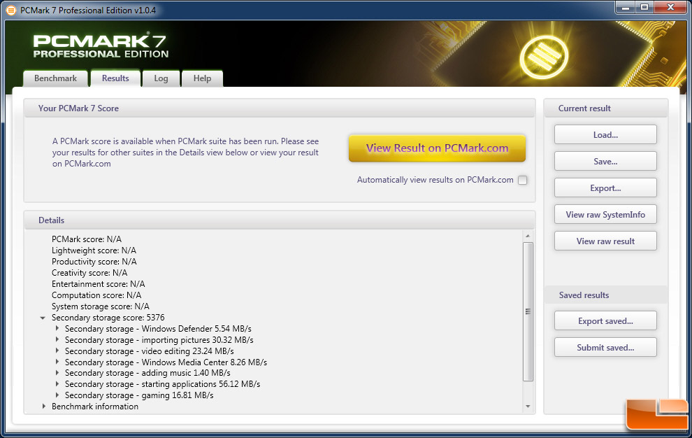 Kingston HyperX 3K 240GB PCMARK VANTAGE