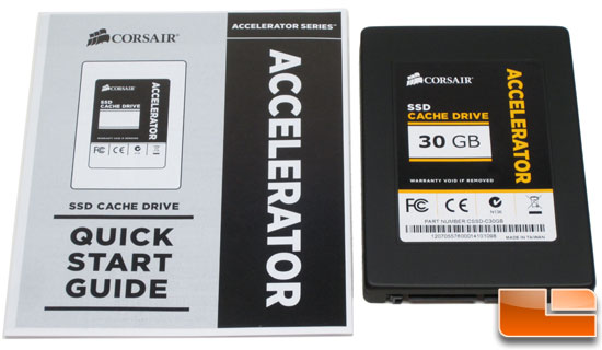 Corsair Accelerator 30GB SSD Cache Drive Bundle Corsair Accelerator 30GB SSD Cache Drive Bundle
