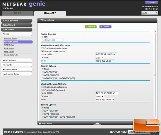 Netgear WNDR4500 Genie