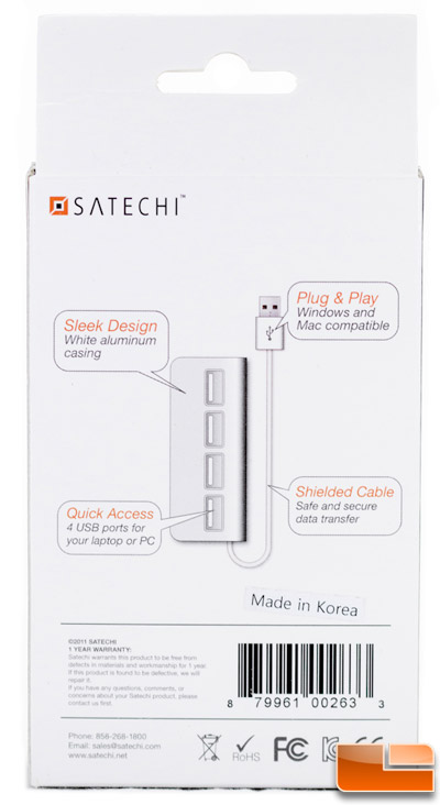 Satechi Aluminum 4 Port USB 2.0 Hub 