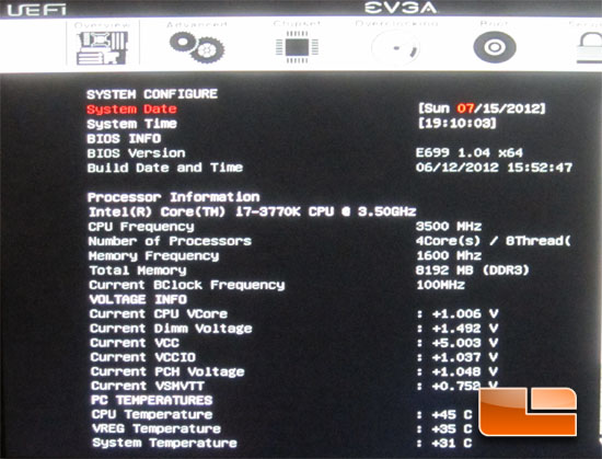 EVGA Z77 FTW 151-IB-E699-KR System UEFI BIOS