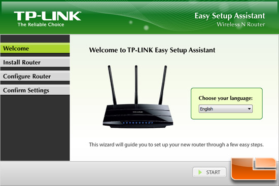 TP-Link N750 GUI