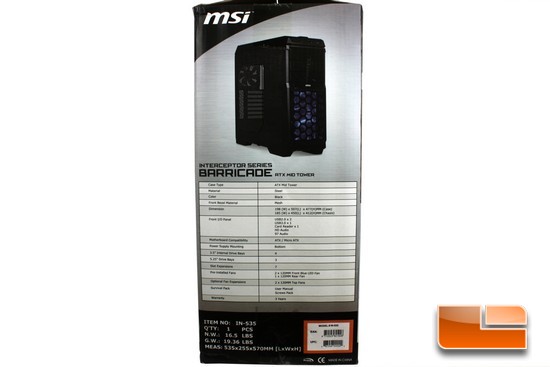 MSI Barricade Box Side 2