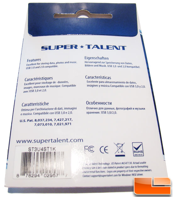 Super Talent Express 3.0 Back