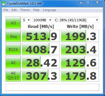 Crystal Disk Mark