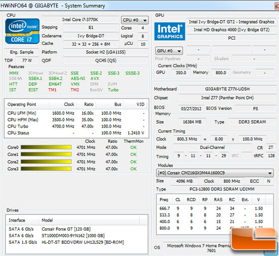 CyberPower Gamer Ultra 2098 HWinfo