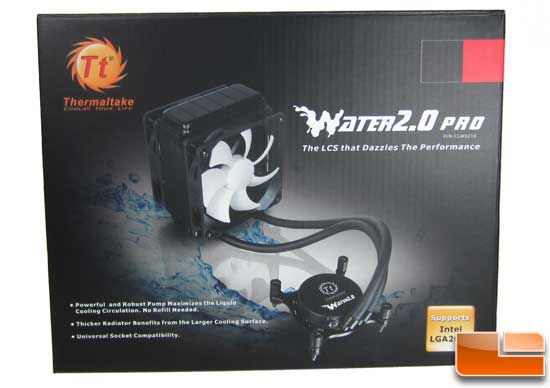 Thermaltake Water2.0 Pro front of the bo