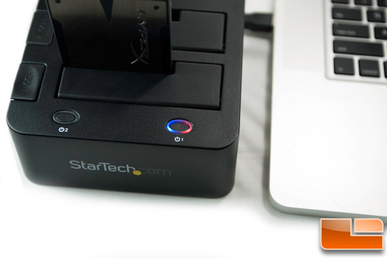 StarTech.com USB 3.0 to SATA IDE HDD Docking Station Connected