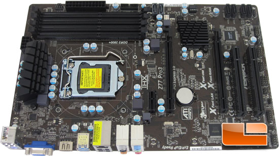 ASRock Z77 Pro3 Motherboard Layout