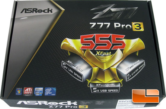 ASRock Z77 Pro3 Motherboard Retail Packaging