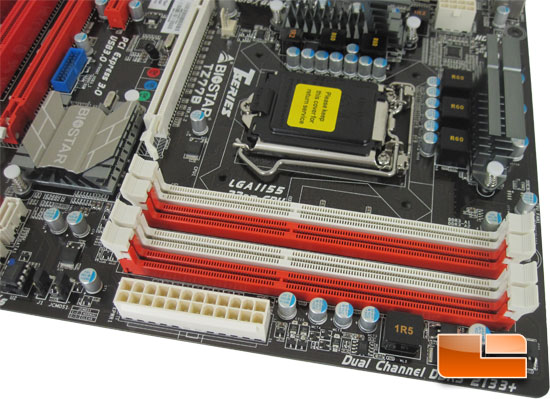 BIOSTAR TZ77B Intel Z77 Motherboard Layout