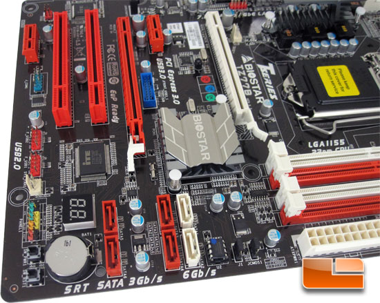 BIOSTAR TZ77B Intel Z77 Motherboard Layout