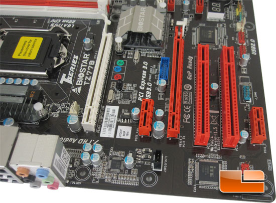 BIOSTAR TZ77B Intel Z77 Motherboard Layout