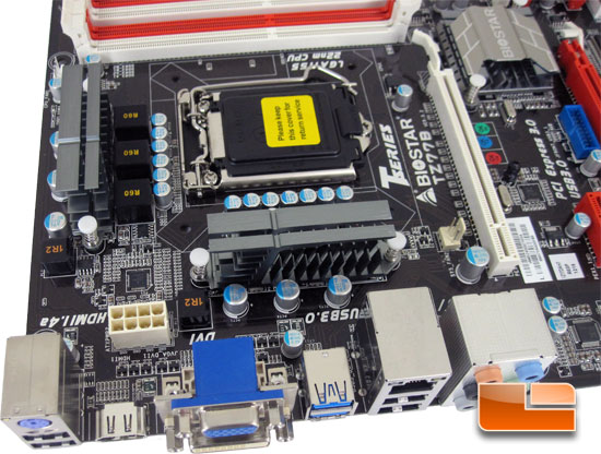 BIOSTAR TZ77B Intel Z77 Motherboard Layout