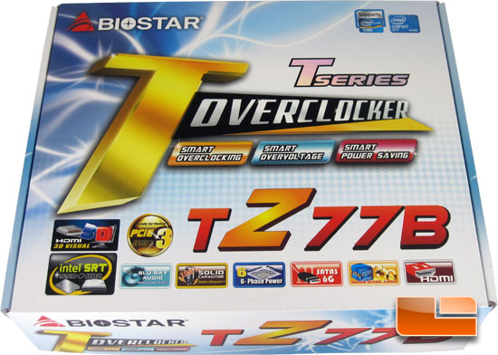 BIOSTAR TZ77B Intel Z77 Motherboard Retail Box and Bundle