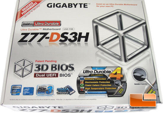 GIGABYTE Z77-DS3H Retail Box and Bundle