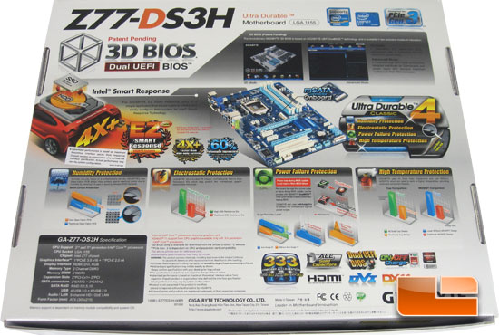 GIGABYTE Z77-DS3H Retail Box and Bundle