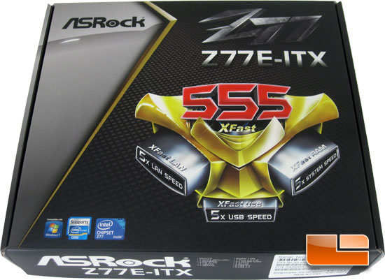 ASRock Z77E-ITX mITX Motherboard Retail Packaging and Bundle