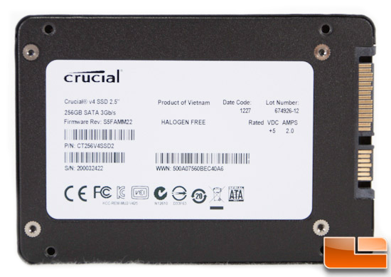 Crucial V4 256GB Rear