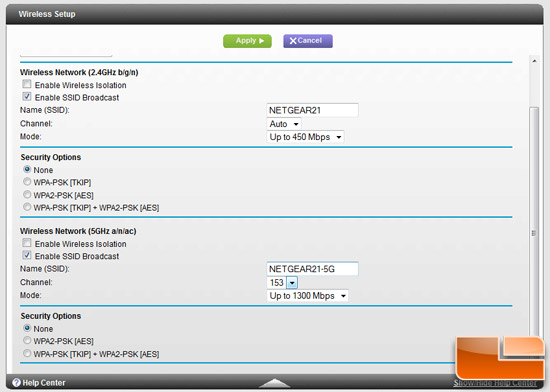 Netgear R6300 Genie GUI