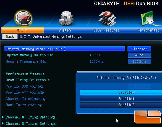 Gigabyte Z77 BIOS Settings