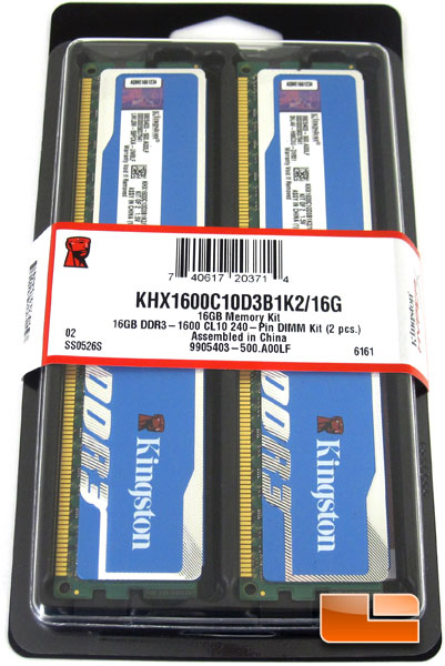 Kingston HyperX Blu 1600MHz 16GB  (2x8GB) Memory Kit Review