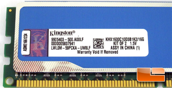 Kingston 16Gb KHX1600C10D3B1K2/16G Memory Kit Review Kingston 16Gb KHX1600C10D3B1K2/16G Memory Kit Review