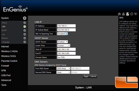 EnGenius ESR750 Setup