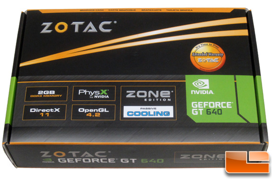 Zotac GeForce GT 640 Zone Retail Box