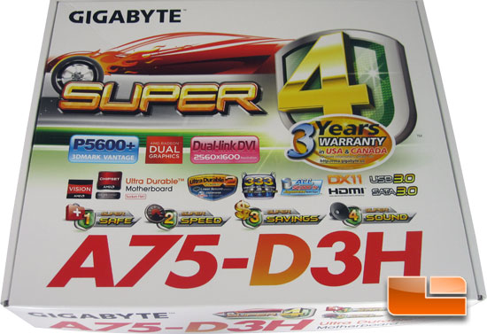 GIGABYTE GA-A75-D3H Retail Packaging and Bundle GIGABYTE GA-A75-D3H Retail Packaging and Bundle