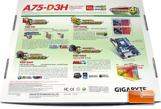 GIGABYTE GA-A75-D3H Retail Packaging and Bundle