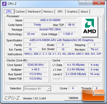 AMD A10-5800K APU Heatpipe Cooler